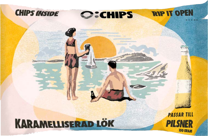 Ö-chips Karamelliserad lök